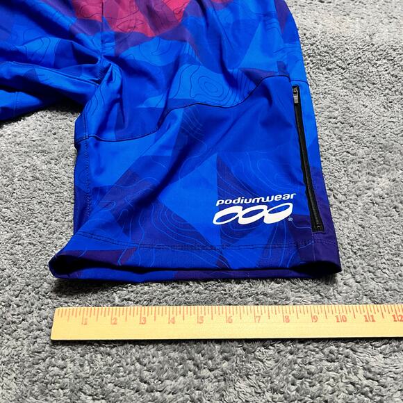 Podiumwear Shorts Womens XL Tri Cycle Long Bermuda NICA Cycling - Picture 7 of 9